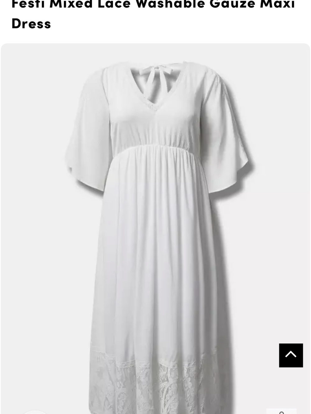 Torrid Festi Mixed Lace Washable Gauze Maxi Dress 2 nwt